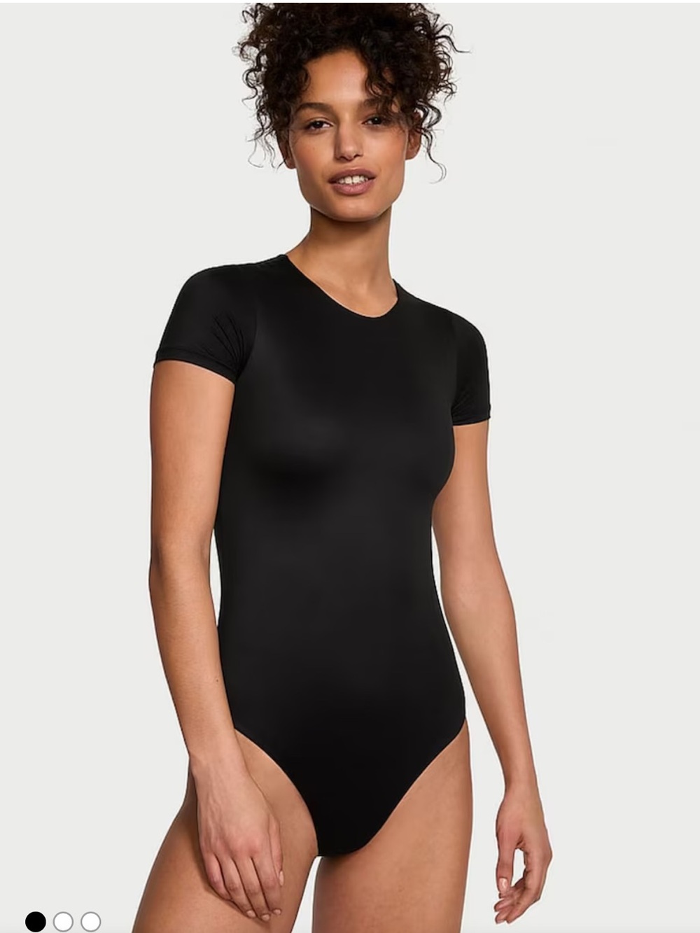 The Bodywear by Victoria with FeatherSoft™ Innovation Short-Sleeve Bodysuit